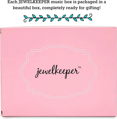 Miniatura 5 de Jewelkeeper - Caja de bailarina para niña, diseño de lunares, color rosa y blanco