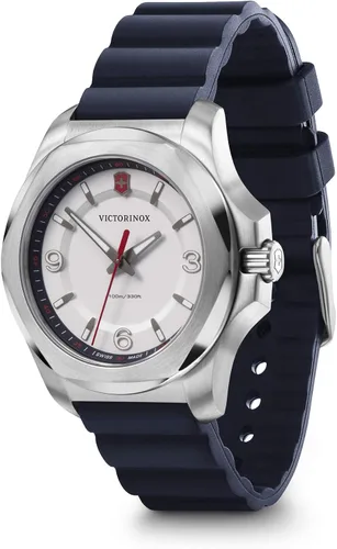Miniatura 2 de Victorinox INOX Reloj V con esfera blanca y correa de goma azul Azul