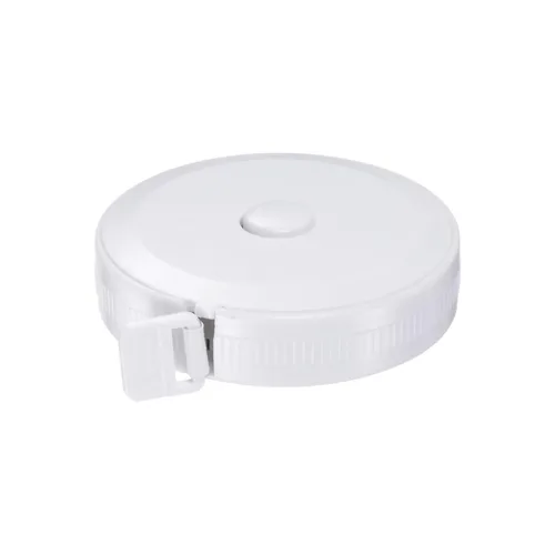 HARFINGTON Cinta métrica retráctil redonda de 78 pulgadas, tamaño de bolsillo para cuerpo, tela, costura y manualidades, color blanco
