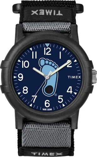 Miniatura 33 de Timex Reloj unisex Collegiate Recruit de 1.496 in - Tennessee Volunteers con correa de tela negra Texas Tech Red Raiders