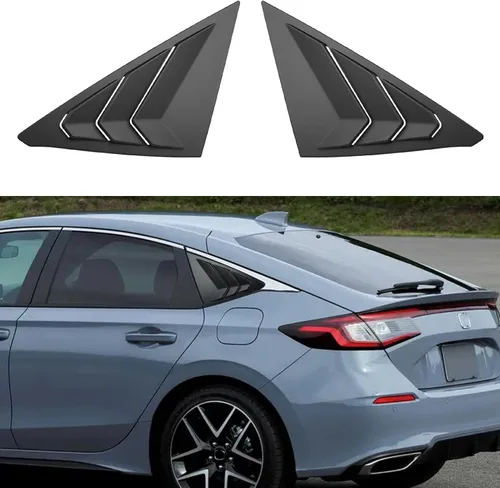Miniatura 13 de Thenice Persianas triangulares para ventana lateral trasera Civic de 11ª generación, estilo carreras, para Honda Civic Sedan 2022, 2023, 2024, 2025