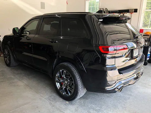 Miniatura 5 de iJDMTOY Lentes de reflector de parachoques trasero de lente ahumada Compatible con Jeep 2011-2020 Grand Cherokee WK2, Compass y Dodge Journey