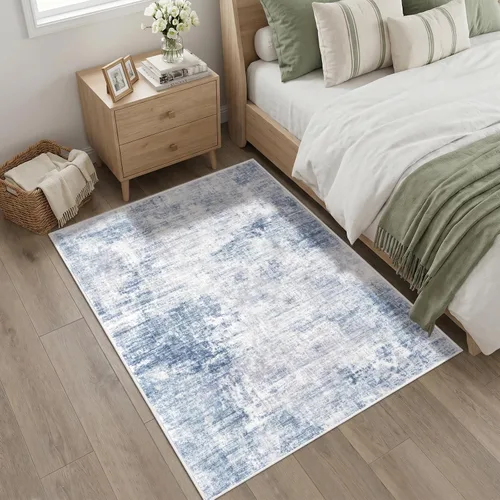 Miniatura 542 de IOHOUZE Alfombra abstracta lavable de 3 x 12 pies para pasillos, antideslizante para cocina, camino de entrada de lana sintética para interiores
