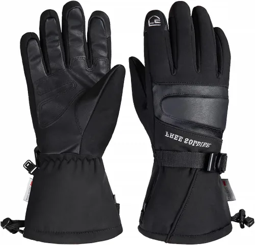 FREE SOLDIER Guantes de esquí de nieve con pantalla táctil impermeables para hombres y mujeres, guantes de snowboard de invierno 3M Thinsulate