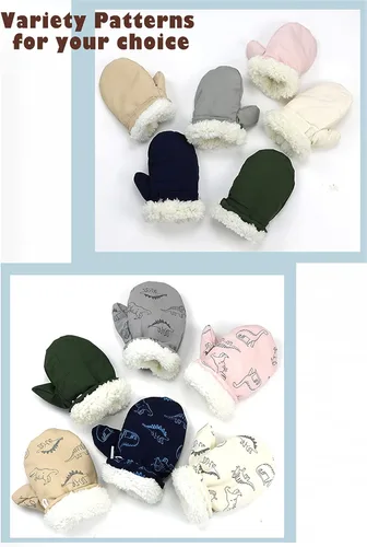 Miniatura 72 de Urban Virgin Guantes de invierno para bebés y niños pequeños, con forro polar, cálidos, impermeables, guantes de nieve para niños y niñas