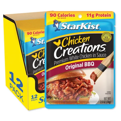 Miniatura 59 de StarKist Chicken Creations BOLD - Bolsa estilo búfalo (5 onzas, 12 unidades) Carne blanca totalmente cocida con alto contenido de proteínas, sin