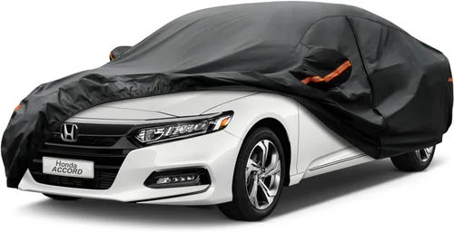Miniatura 18 de Kayme - Cubierta completa impermeable de 7 capas para Honda Civic Sedán/Coupé (1991-2024), apta para todo clima, protección p/exteriores contra