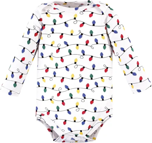 Miniatura 75 de Hudson Baby Body unisex de algodón de manga larga para bebé, leopardo rosa rojo