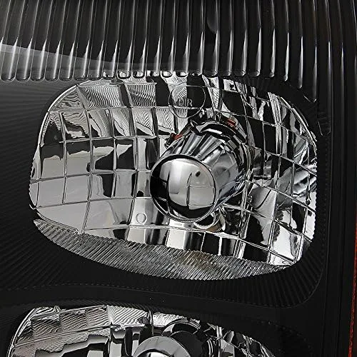 Miniatura 3 de AKKON - Para Cadillac Escalade, Faros Delanteros de Repuesto con Bisel Negro, Tipo HID Xenón