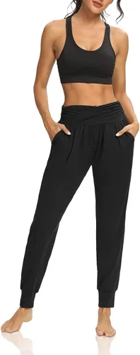 Miniatura 6 de DIBAOLONG - Pantalones de yoga sueltos para hacer ejercicio, casuales, cómodos, con bolsillos