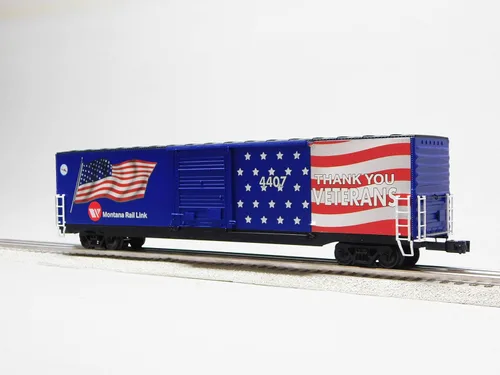 Miniatura 7 de LIONEL Montana Rail Link Bandera iluminada BOXCAR #4407 O Gauge