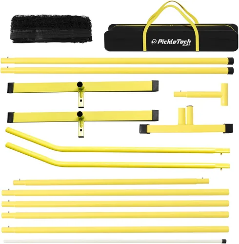 Miniatura 3 de PICKLETECH 4.0 Slim Version Portable Pickleball Nets Outdoor Game 22 FT Pickleball Net-USAPA Regulation Size-Pickle Ball Net System with Carrying