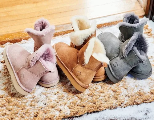 Miniatura 6 de Dearfoams Fireside Perth Shearling - Pantuflas de bota, forro de piel de oveja, para mujer