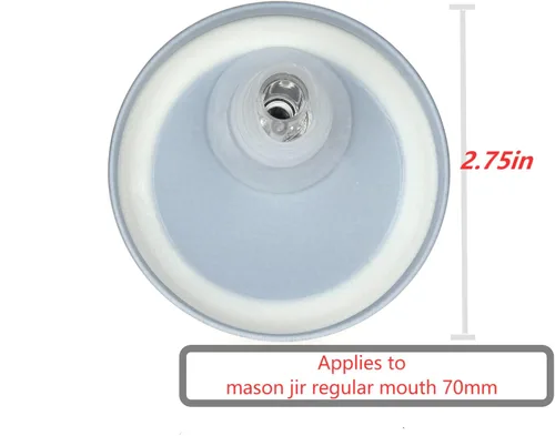 Miniatura 7 de Tarro con pico vertedor Mason Jar. Picos vertedores de flujo libre para tarro Mason Jar, tarro Mason para pico de boca regular tamaño 70mm Paquete
