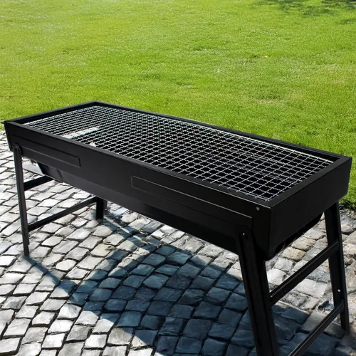 Miniatura 6 de Parrilla portátil de acero inoxidable, parrilla de carbón para el hogar y parrilla plegable al aire libre, perfecta para viajes, cocina al aire