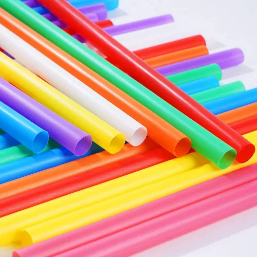 Miniatura 2 de 200 pajitas grandes para batidos, coloridas y desechables de plástico con boca ancha para licuados (0.43" de diámetro y 8.2" de largo) 8