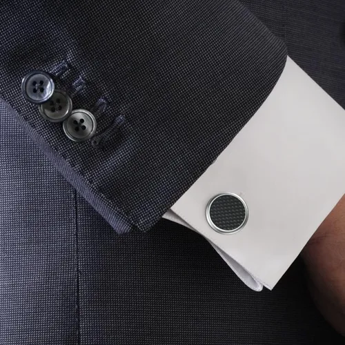 Miniatura 5 de Gemelos para hombres, camisa de esmoquin de acero inoxidable 316L, accesorios únicos de negocios, novio, boda, negro, plata, oro, joyería para hijo