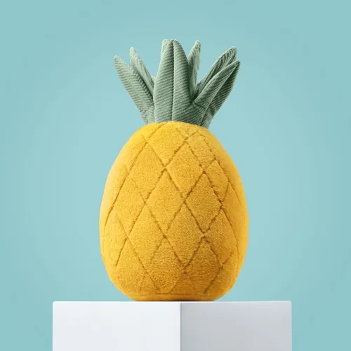 Phantoscope Almohada con forma de piña, divertida decoración del hogar con temática de frutas, almohada decorativa para sofá, cama y silla, color