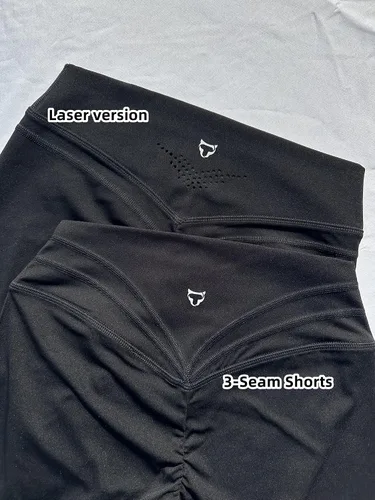 Miniatura 2 de TomTiger Pantalones cortos de entrenamiento para mujer, cintura alta, gimnasio, fitness, correr, yoga, ciclismo, ejercicio activo, control