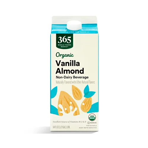 Miniatura 11 de 365 de Whole Foods Market - Leche de almendra orgánica sin endulzar de vainilla, envase de 32 onzas líquidas