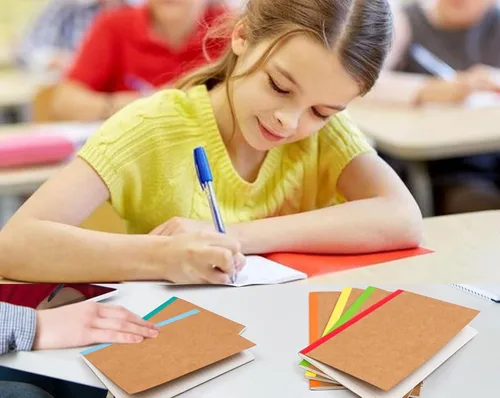 Miniatura 8 de Paquete de 24 cuadernos de papel kraft A5, 60 páginas rayadas, diario de viaje a granel, cuadernos de tapa suave para mujeres, niñas, estudiantes