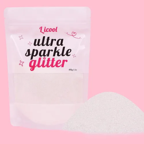 LICOOL GLITTER - Brillo holográfico fino, paquetes de polvo de brillo extra fino de 100g/3.5oz para resina, brillo para manualidades para vasos,