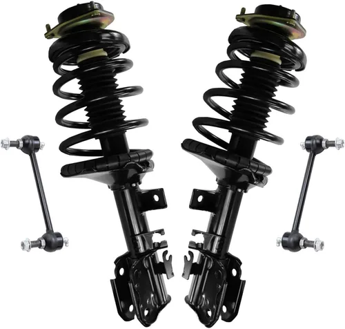 Miniatura 21 de Detroit Axle - Kit de 4 piezas RWD Puntales Delanteros Barras Estabilizadoras para Ford F-150 2021 2022 2023 2024, 2 Puntales con Resorte Helicoidal