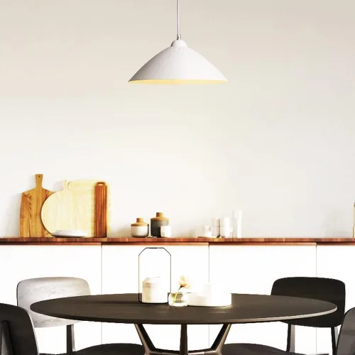 Miniatura 4 de Vintage Industrial Pendant Light Farmhouse Metal Cone Hanging Lamp with E27/E26 Sockets Adjustable Height Retro Loft Suspension Lighting Fixtures