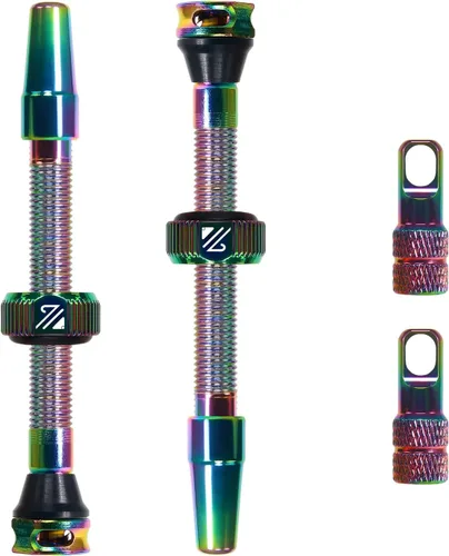 Miniatura 27 de BUCKLOS Vástago de válvula Presta sin cámara 40/44/55/60/65/80/100 mm, kit de vástago de válvula con herramienta de extracción de núcleo para Varios