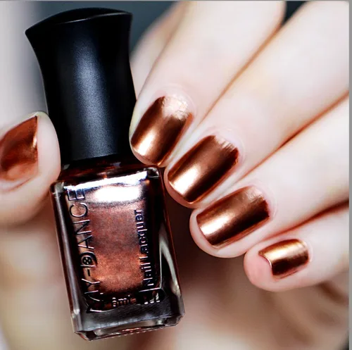 Miniatura 5 de Esmalte de Uñas Dorado Champán con Efecto Espejo Metálico, Laca de Uñas Brillante de Secado Rápido y Larga Duración, Cromo para Manicura DIY