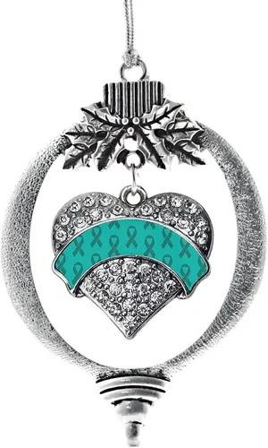 Miniatura 232 de Inspired Silver - Adorno con dije de hermana gemela - Adornos navideños de plata con circonitas cúbicas