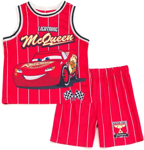Miniatura 7 de Conjunto de playera y pantalones cortos de baloncesto para niños de Disney – Atuendo deportivo para niños pequeños y grandes (2T-10/12)