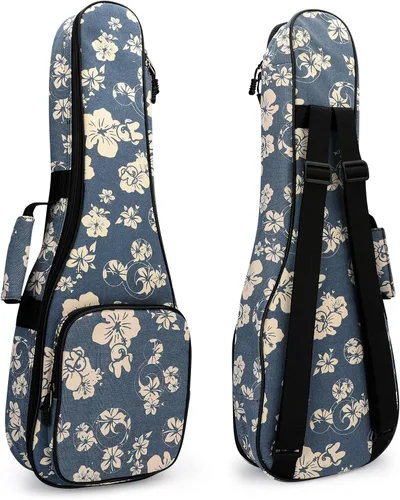 Miniatura 9 de MUINS Estuche para ukelele, 21 23 26 30. Estuche duradero y colorido para ukelele con acolchado más grueso para soprano, concierto, tenor con dobles