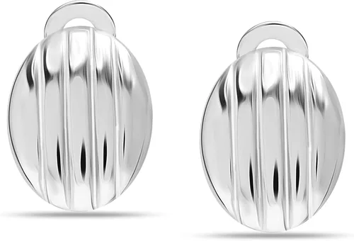 Miniatura 3 de LeCalla 925 Sterling Silver Small Medium Clip On Earrings Non-Pierced Clip-On Stud Earring for Teen Women