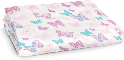 Miniatura 19 de Frenchie Mini Couture Sábanas bajeras para cuna, 100% algodón, se adaptan a colchones de niños pequeños, estrellas azules, 28 x 52 pulgadas, paquete