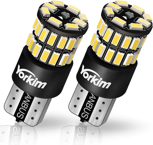 Miniatura 10 de Bulbo de luz LED 194 Yorkim 6ª generación, luces de 12V para foco LED 168, 2825, T10 5-SMD, focos de repuestos y reverso blancos, utilizado