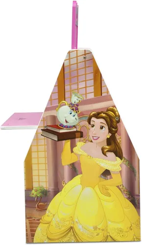 Miniatura 8 de Delta Children Centro de actividades con caballete de escritorio, taburete y organizador de juguetes, princesas de Disney Disney Princess