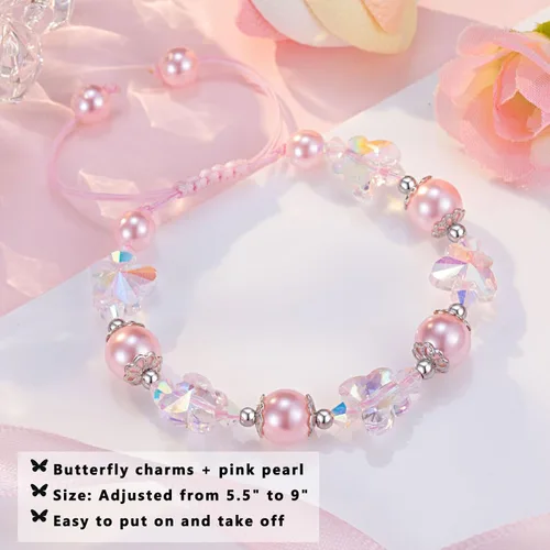 Miniatura 3 de ORISPRE Butterfly Bracelet for Girls, Gifts for 8 10 Year Old Girl Birthday Christmas