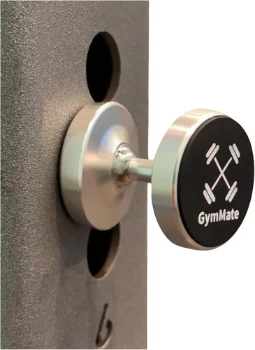 Gym Mate Soporte y soporte magnético dual para teléfono, se fija magnéticamente a superficies metálicas, graba videos de entrenamiento manos libres,