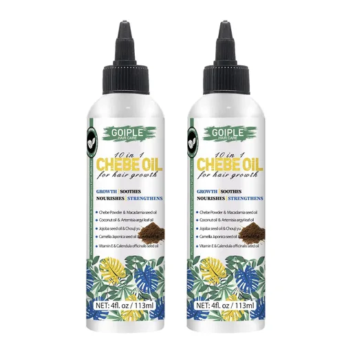 Miniatura 12 de WOZUTUNT 4 FL OZ Aceite natural de cabello Chebe para el crecimiento del cabello, hidratante para el cuero cabelludo, para todo tipo de cabello