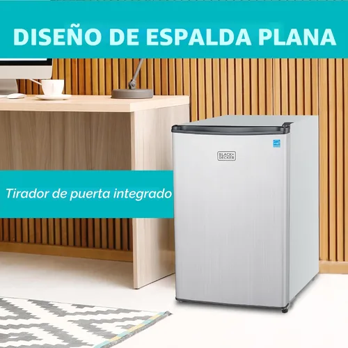 Miniatura 6 de BLACK+DECKER Refrigerador compacto de 2.5 pies cúbicos, certificado ENERGY STAR, mini refrigerador de una sola puerta con compartimento enfriador