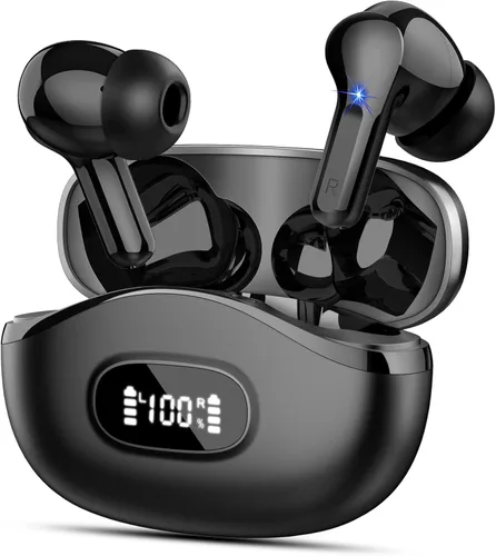 Miniatura 9 de Auriculares inalámbricos, auriculares Bluetooth 5.4 HiFi Stereo, auriculares con 4 micrófonos ENC con cancelación de ruido, auriculares Bluetooth