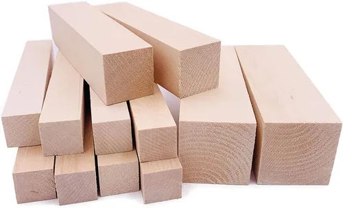 Miniatura 8 de Thiecoc 16 bloques de tallado de tilo – 6 x 1 x 1 pulgada de tilo para tallar madera, tallar, manualidades