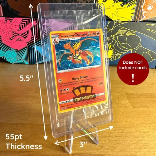 Miniatura 4 de Tallboy Extra Alto y Grueso Toploader Compatible con paquetes promocionales de Pokémon sellados No se ajusta a paquetes completos de refuerzo 3