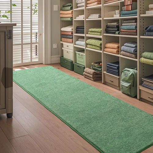 Miniatura 9 de Keeko Alfombra Suave para Pasillo, Alfombras de Pasillo de 2x8 pies para Mesita de Noche Dormitorio Sala de Estar Antideslizante Lavable Moderna