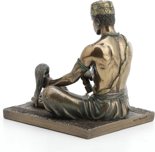 Miniatura 5 de Veronese Design - Estatua de dios africanos de 5 1/8 pulgadas de alto Orunla el Orisha de la Sabiduría, destino y profecía, acabado de bronce antiguo