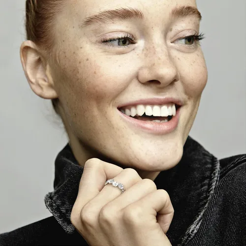 Miniatura 7 de PANDORA Anillo de plata de ley con circonita cúbica para mujer, Metal