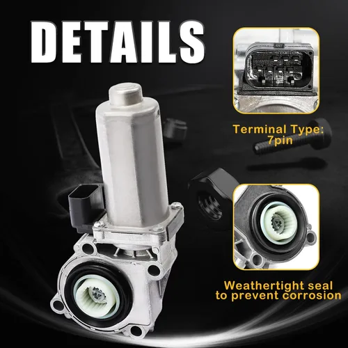 Miniatura 2 de Motor de actuador de cambio de caja de transferencia 4WD 600-932 con sensor apto para BMW X3 X5 (E53, E70, E71, E83) Reemplazo # 27107541782