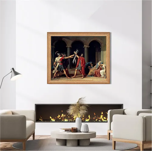 Miniatura 328 de A&T ARTWORK Campo de trigo con cipreses de Van Gogh Las reproducciones de arte clásico mundial, impresiones en lienzo giclée para decoración