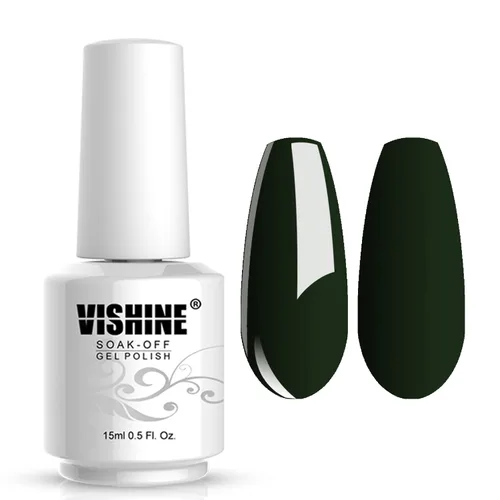 Miniatura 13 de Vishine Gelpolish Esmalte de uñas de gel profesional UV LED Soak Off Color Manicura Color Rosa Claro #1408 1408-rosa claro